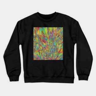 Abstract Geometric Line Pattern Crewneck Sweatshirt